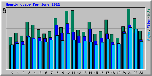 Hourly usage for June 2022